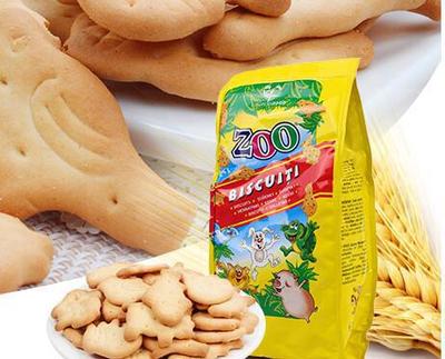 zoo动物形扑克形饼干罗马尼亚进口食品特产儿童零食小吃100